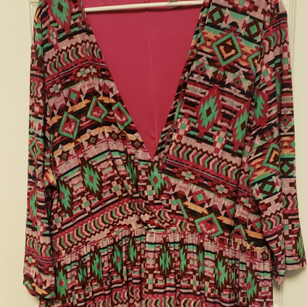 Aztec Print babydoll dress!